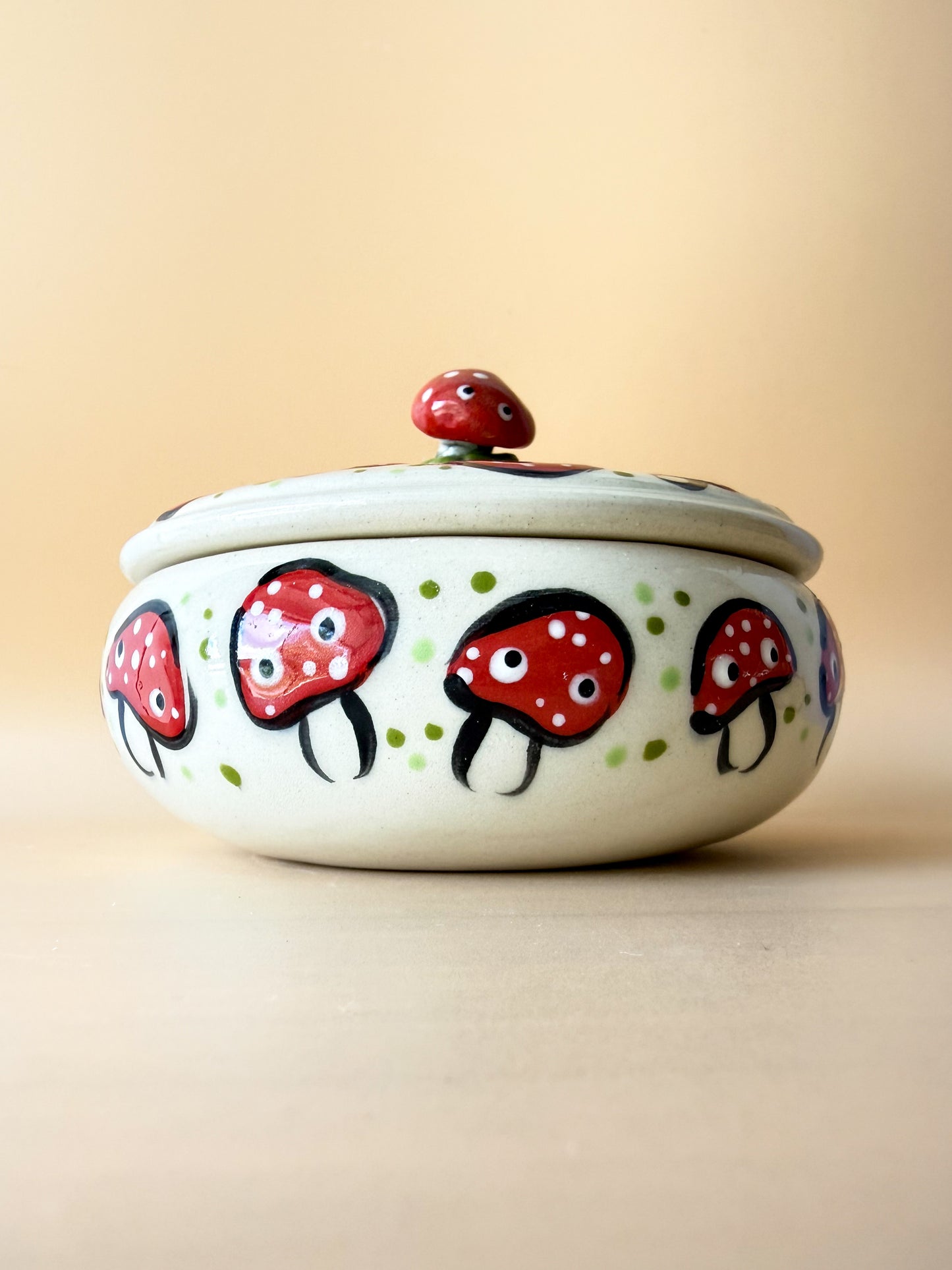 Mushroom Party Trinket Jar