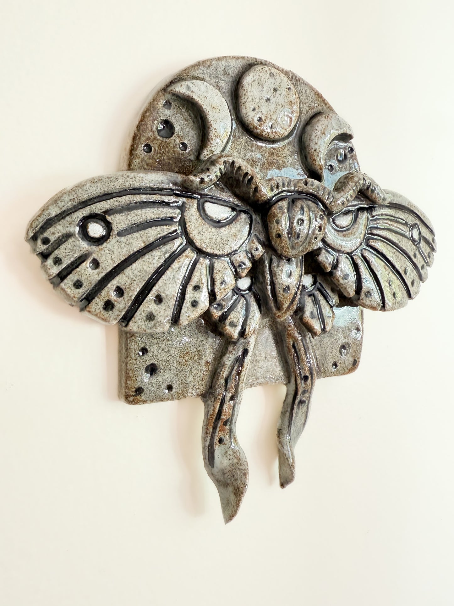 Moth & Moon Miniature Wall Piece