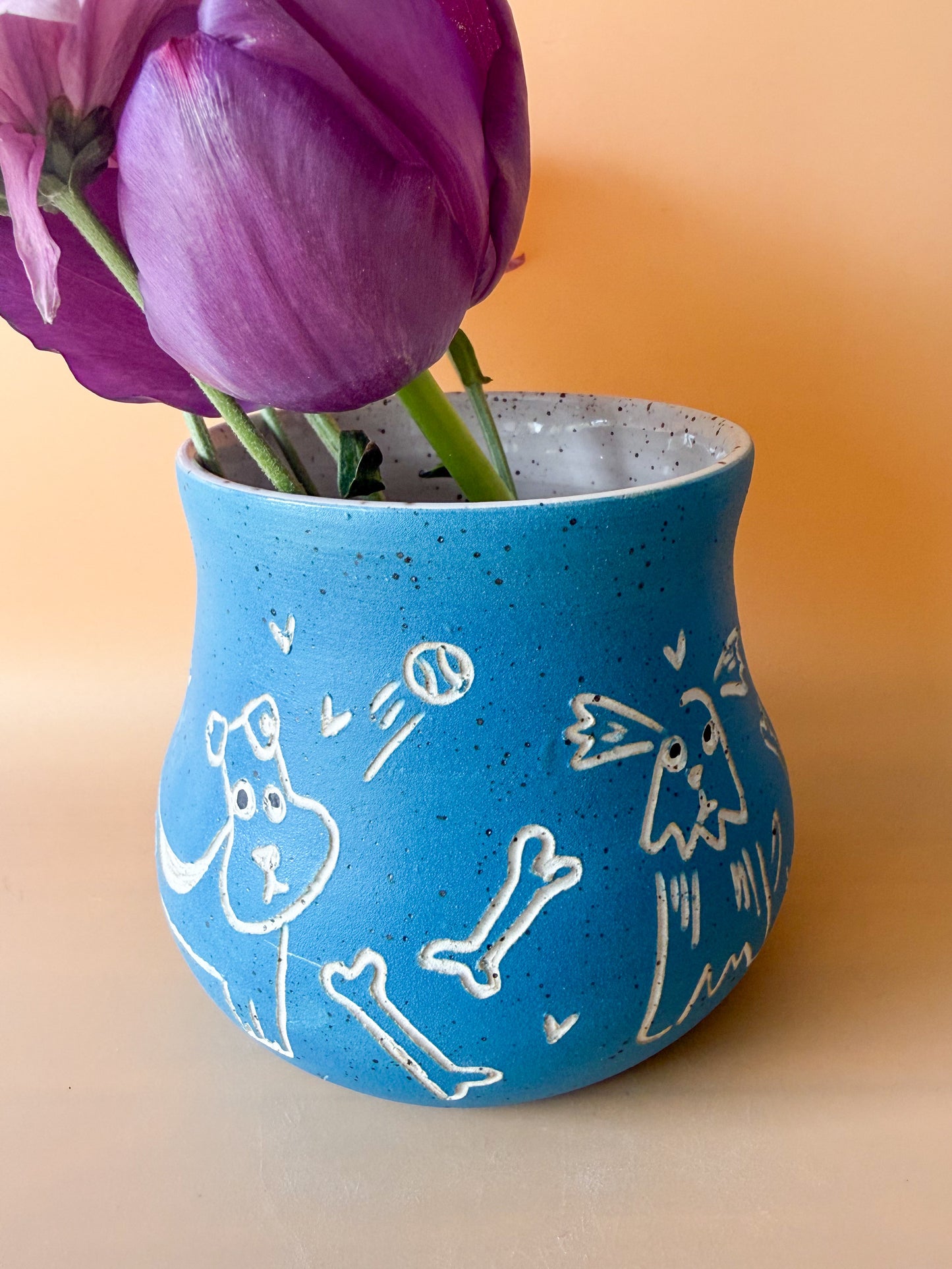 Dog Ceramic Planter Pot