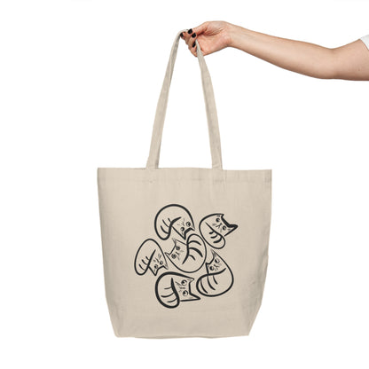 The Questionable Cat Canvas Tote Bag