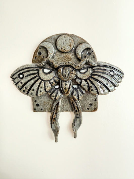 Moth & Moon Miniature Wall Piece