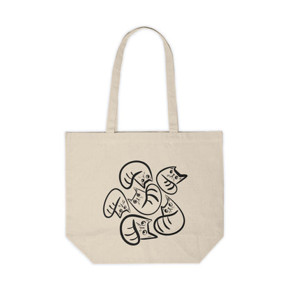 The Questionable Cat Canvas Tote Bag