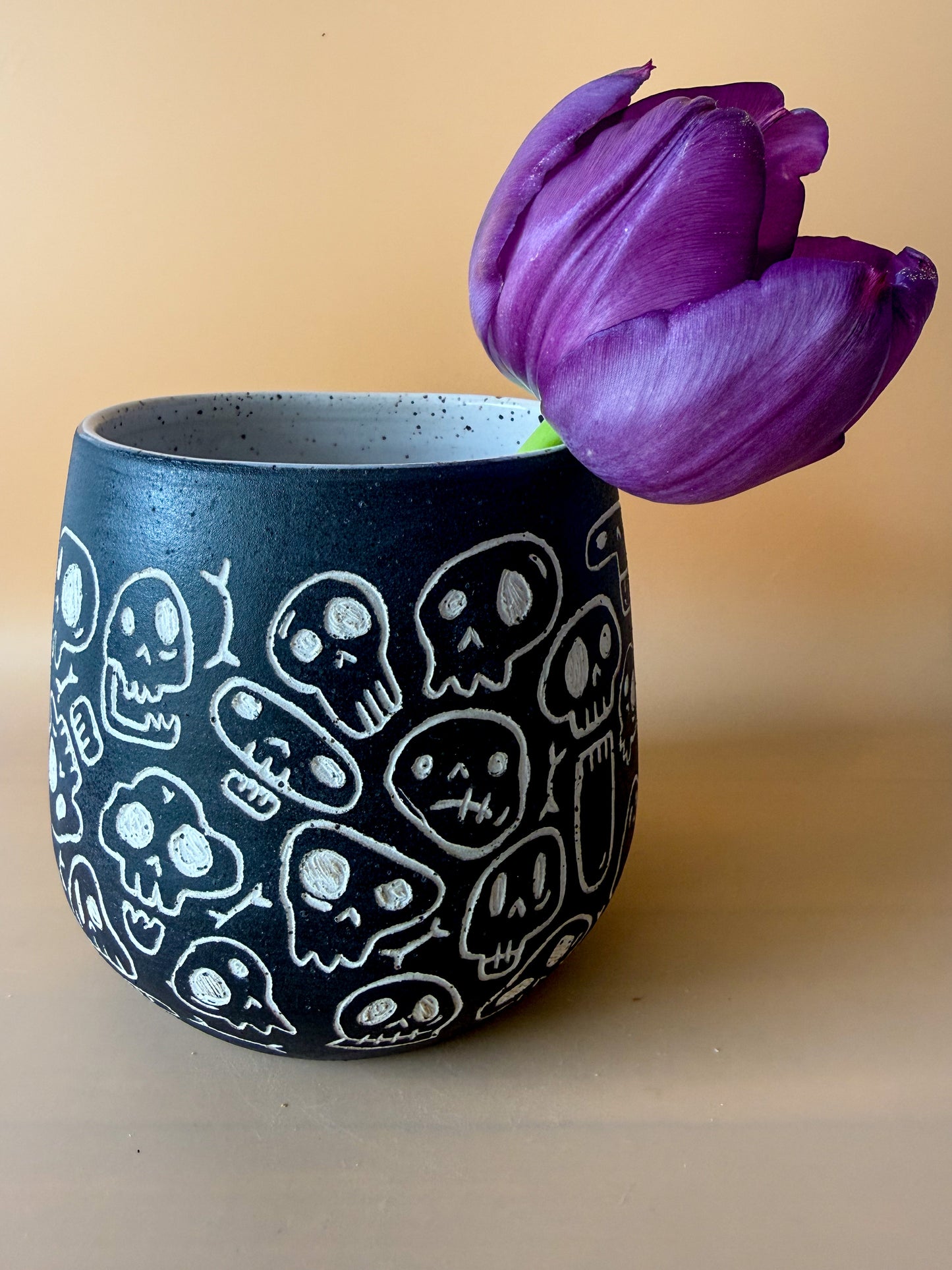 Skull Ceramic Planter Pot