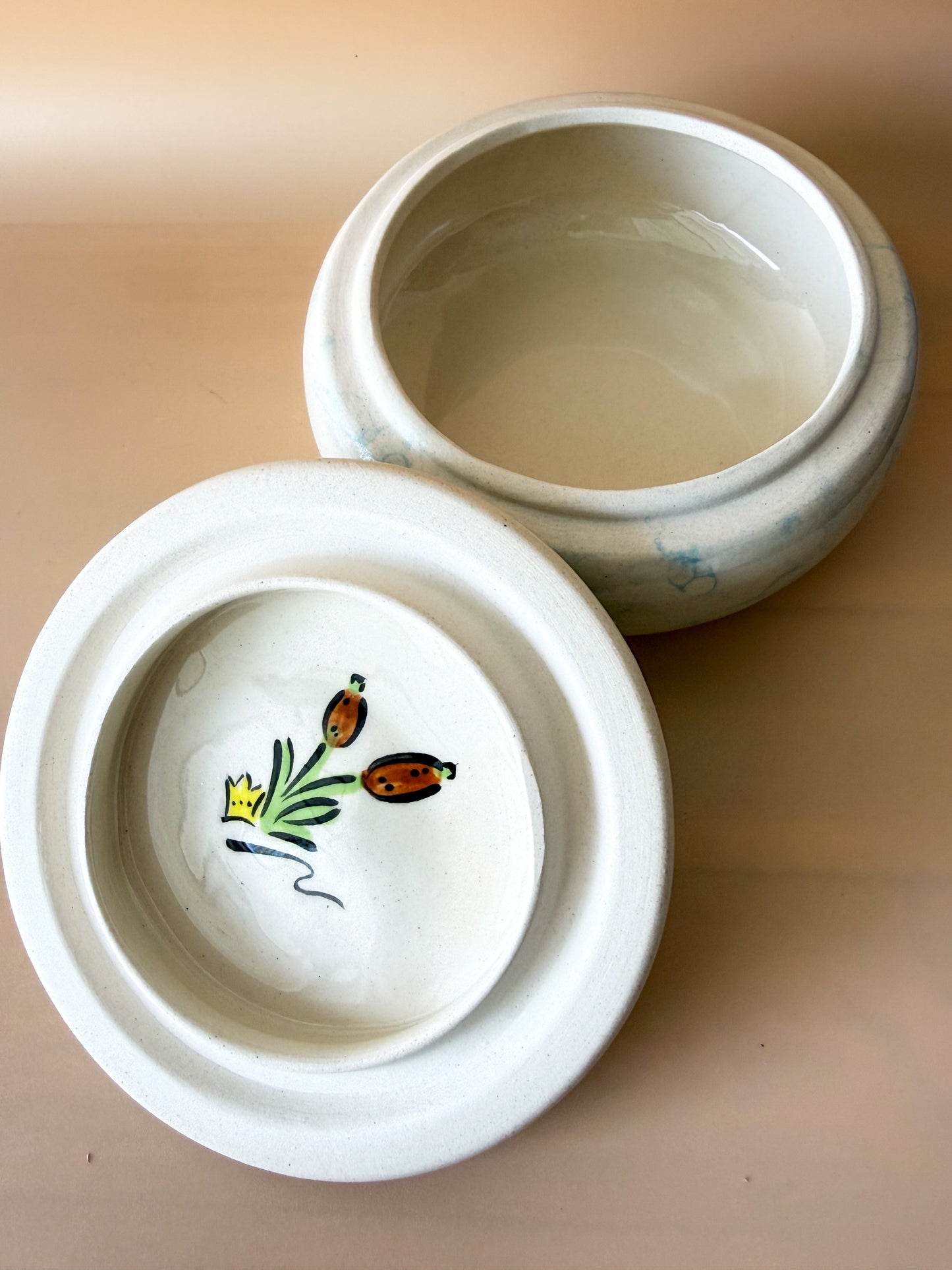 Frog Ceramic Trinket Jar