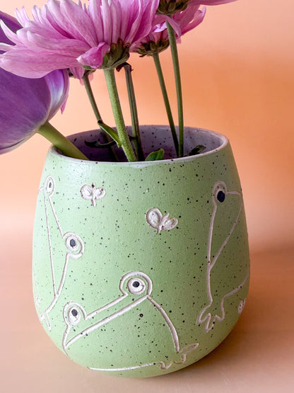 Frog Ceramic Planter Pot
