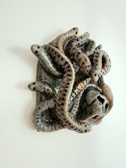 Snakes. Why'd it Have to be Snakes? Miniature Wall Piece