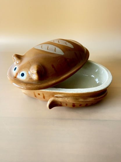 Cat Baguette Trinket Jar