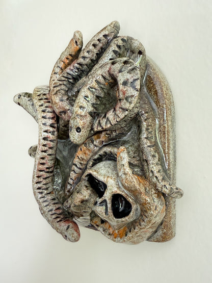 Snakes. Why'd it Have to be Snakes? Miniature Wall Piece