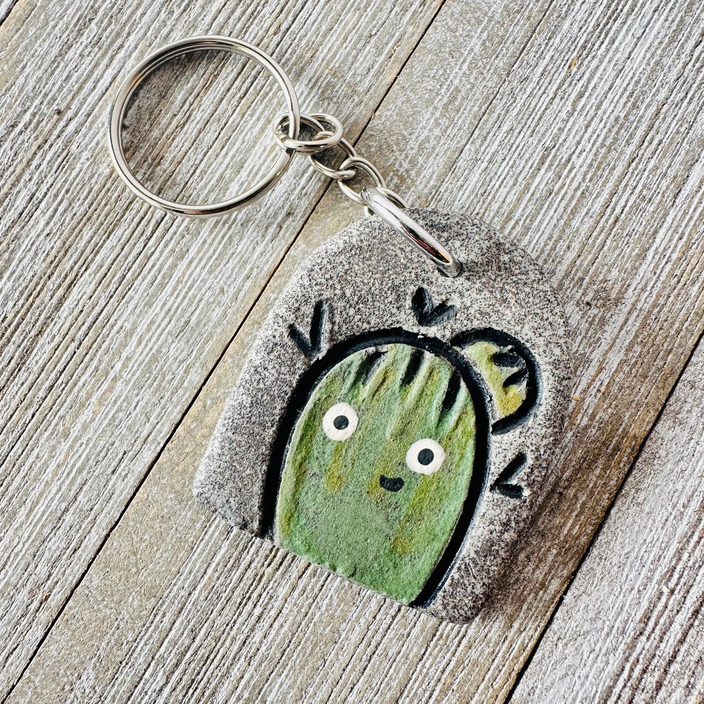 Two-Sided Keychain (Cacti)