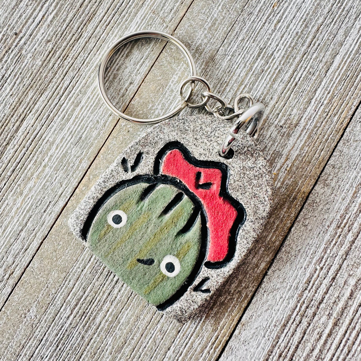Two-Sided Keychain (Cacti)
